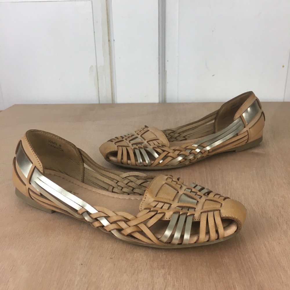 🛍 Report slip-on woven metallic moccasin size 6